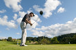 Photographie : Abschlag auf dem Golfplatz