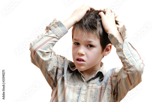 Photo: enfant parasite poux enfant parasite poux