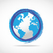 Blue World Globe icon