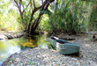 traditional Okavango Delta mokoro canoe.