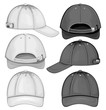 Vector illustration of baseball cap