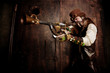 Man in Steampunk style