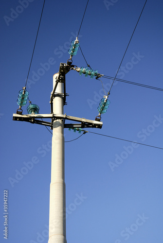 Photo: High voltage, power line High voltage, power line