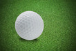 Decorative grass and golf ball