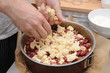 in der Konditorei - Kirschkuchen - Kuchen backen