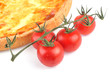 Quiche et tomates cerises