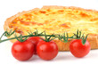 Quiche lorraine et tomates cerises
