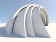 Twisted futuristic architecture form Twisted futuristic architecture form