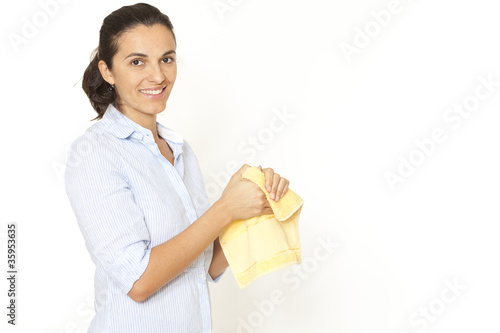 Photo: Frau mit handtuch Frau mit handtuch