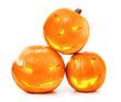 Halloween pumpkins glow