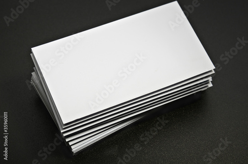 Photo: blank business card blank business card