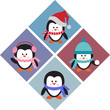 christmas greeting card template , vector