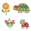 Artwork. Set of cartoon characters Artwork. Set of cartoon characters