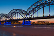 Railway bridge at night Railway bridge at night