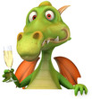 Dragon et champagne Dragon et champagne