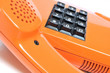 Detail 80er Telefon orange