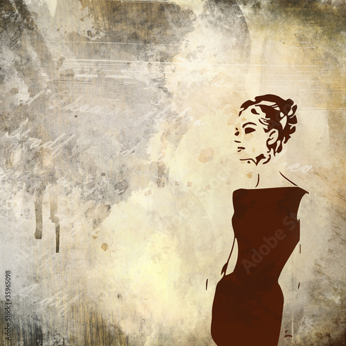 Illustration: Retro woman Retro woman