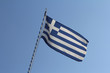 schiefe griechische Fahne