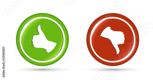 Vector: UP\DOWN glossy buttons UP\DOWN glossy buttons