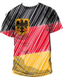 german tee, vector illustration
