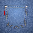 Vector: Denim pocket with tag. Denim pocket with tag.