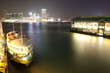 passenger boat at hong kong waterfrot