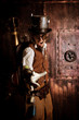 Man in Steampunk style