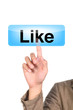 Photo: like blue button. like blue button.