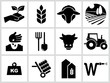 Agriculture and farming icons.