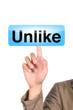 Photo: hand pushing the unlike hand pushing the unlike