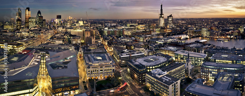 Photo: City of London at twilight City of London at twilight