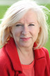 Closeup portrait of a happy mature woman