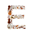 Musical instruments alphabet