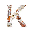 Musical instruments alphabet