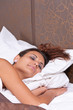 woman is peacefully sleeping woman is peacefully sleeping