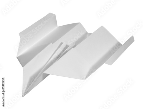 Foto: white paper plane white paper plane