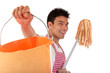 Foto: Smiling young Nepalese man, housework Smiling young Nepalese man, housework