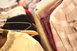 Used woman's clothing in a store.