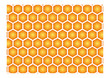Nid d'abeille orange