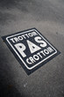 panneau trottoir