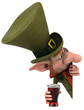 Lutin irlandais et bière