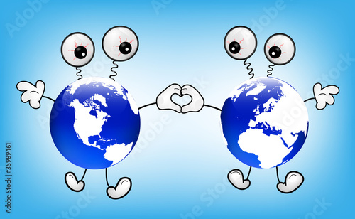 Vector: Love each other! Love each other!