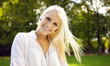 Young beautiful woman smiling on a sunny day