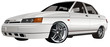 Vector modern car