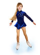 Young girl figure skating.. Young girl figure skating..