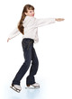 Young girl figure skating.. Young girl figure skating..