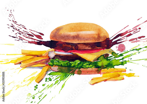 Illustration: tasty sandwich tasty sandwich