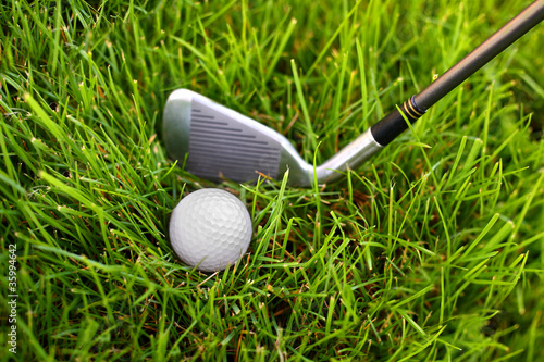 Photo: Golf club and ball Golf club and ball