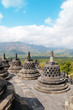 The stupas of Borobudur Temple The stupas of Borobudur Temple
