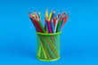 Colourful pencils on the background Colourful pencils on the background